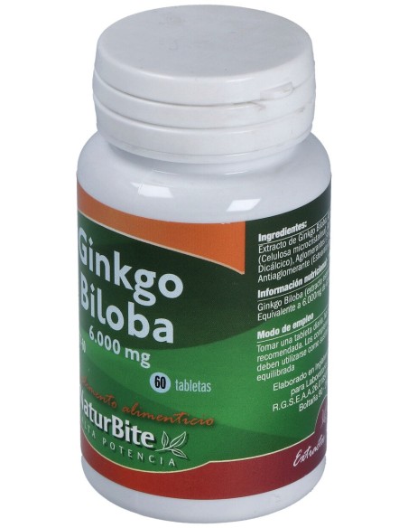 Naturbite Ginkgo Biloba 6000Mg 60Caps
