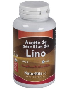 Naturbite Aceite Semillas Lino 1000Mg 60Caps