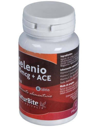 Naturbite Selenio 200Mcg + Ace 60 Tabletas