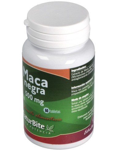 Naturbite Maca Negra Andina 500Mg 60Tabs