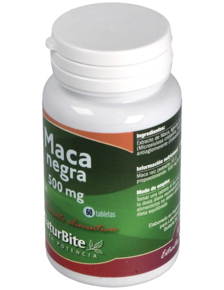 Naturbite Maca Negra Andina 500Mg 60Tabs