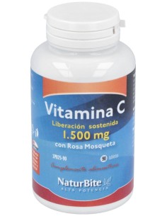 Vitamina C 1500Mg. Con Rosa Mosqueta Lib.S 90Comp.