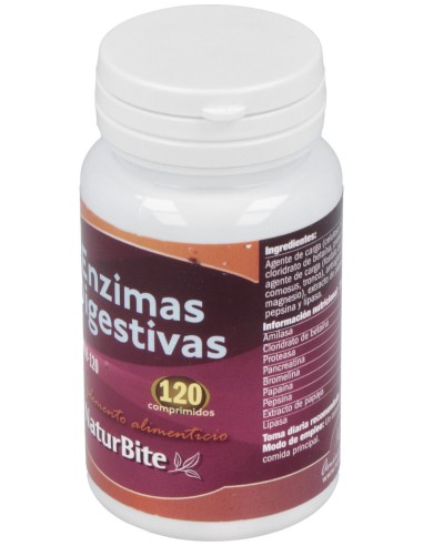 Naturbite Enzimas Digestivas 120Comp