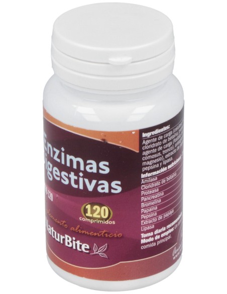 Naturbite Enzimas Digestivas 120Comp