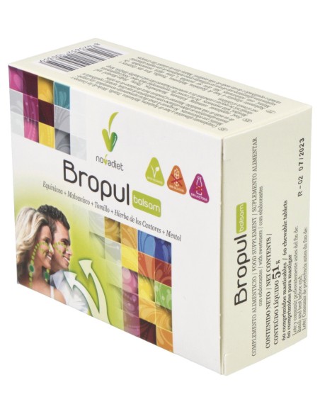 Novadiet Bropul Balsamicos 60 Comprimidos Masticables