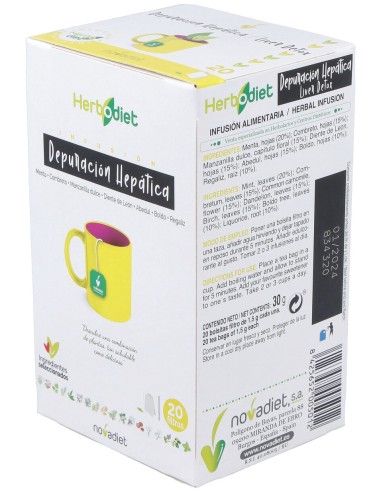 Herbodiet Depuracion Hepatica 20 Bolsitas...
