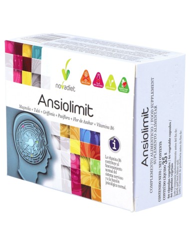 Novadiet Ansiolimit 60 Cápsulas Vegetales