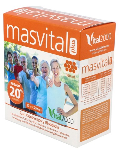 Vital 2000 Masvital Plus 20 Sobres