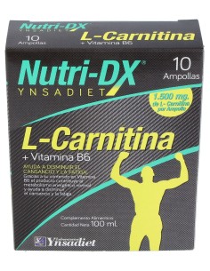 Nutri-Dx L-Carnitina +Vitamina B6 10 Ampollas
