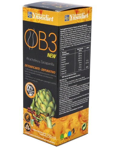 Ob3 Drenante Jarabe 250Ml.