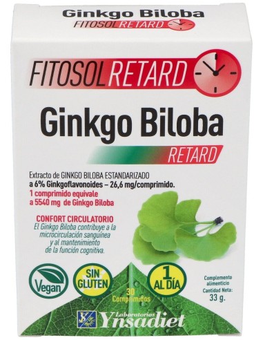 Ynsadiet Fitosol Retard Ginkgo Biloba 30Comp