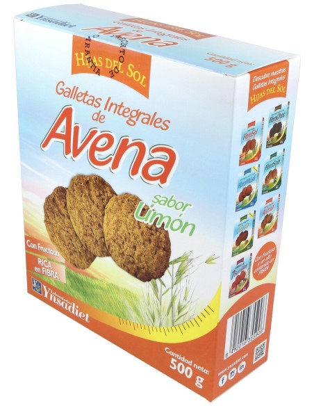 Galletas De Avena Integrales Sabor Limon 500Gr.