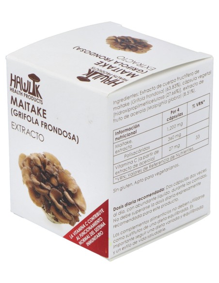 Hawlik Maitake Grifola Frondosa Extracto Puro 60Caps