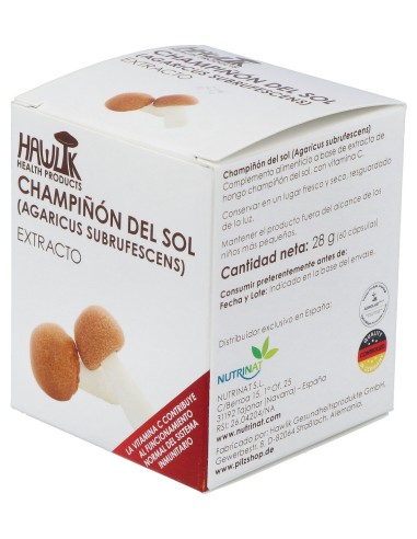 Champiñon Del Sol Extracto Puro 60Vcaps.