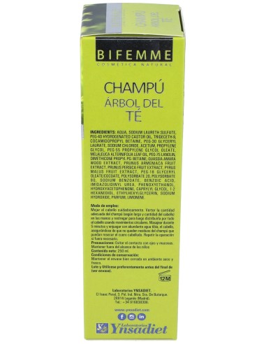 Ynsadiet Champú De Árbol De Té 250Ml