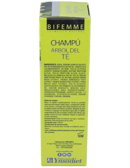 Ynsadiet Champú De Árbol De Té 250Ml