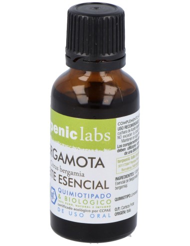 Bergamota Aceite Esencial Bio 30Ml.