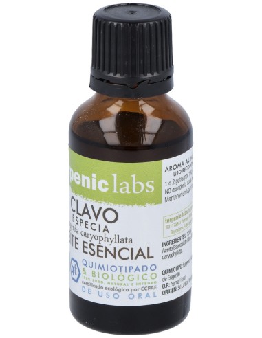 Clavo Especia Aceite Esencial Bio 30Ml.