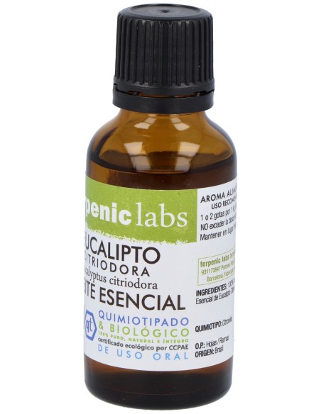Eucalipto Citriodora Aceite Esencial Bio 30Ml.