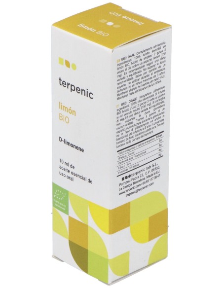 Limon Aceite Esencial Alimentario Bio 10Ml.
