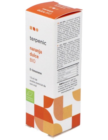 Naranja Aceite Esencial Alimentario Bio 10Ml.
