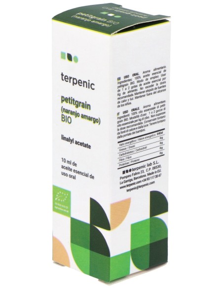 Petitgrain Aceite Esencial Alimentario Bio 10Ml.