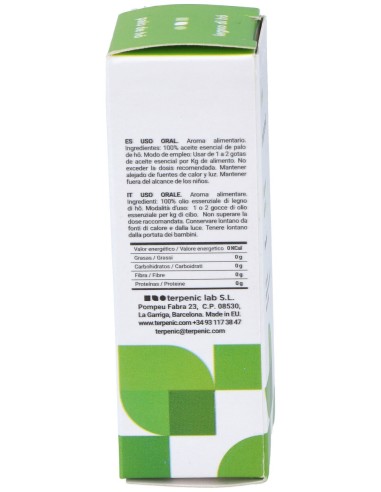 Palo De Ho Aceite Esencial Alimentario 10Ml.