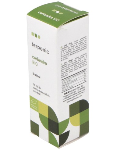 Coriandro Aceite Esencial Alimentario Bio 10Ml.