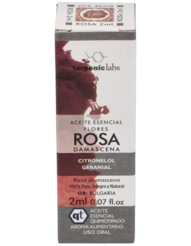 Rosa Damascena Aceite Esencial Alimentario 2Ml.