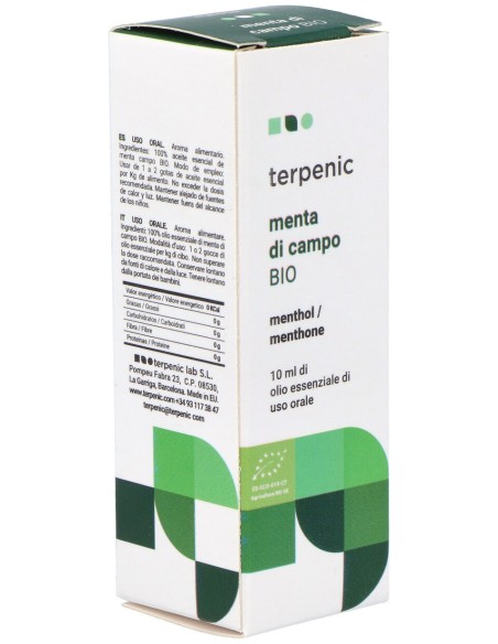 Menta Campo Aceite Esencial Alimentario Bio 10Ml.