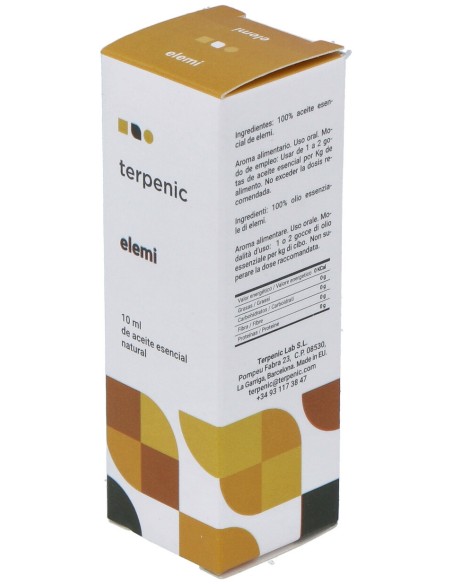Elemi Aceite Esencial Alimentario 10Ml.