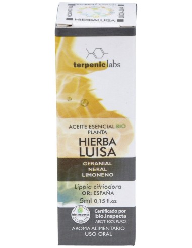 Hierbaluisa Aceite Esencial Alimentario Bio 5Ml.