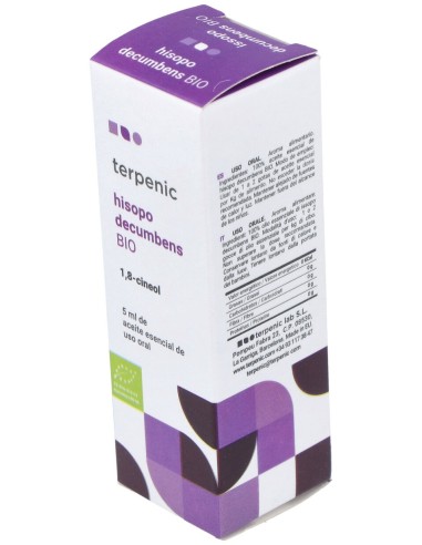 Hisopo Decumbens Aceite Esencial Bio 5Ml.