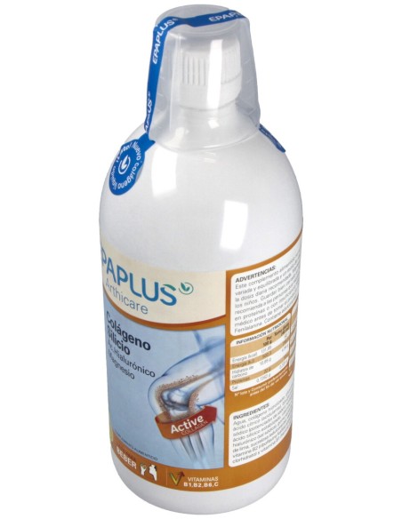 Epaplus Colágeno+ Ác. Hialurónico + Magnesio Sabor Limón 25 Días 1L Bebible