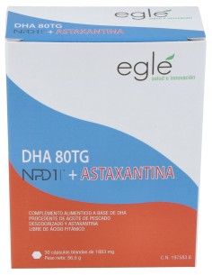 Egle Npd1 Dha 80 Tg Astaxantina 30 Perlas
