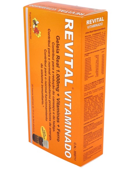 Revital Vitaminado Jalea Real 1000Mg 20Amp Bebibles