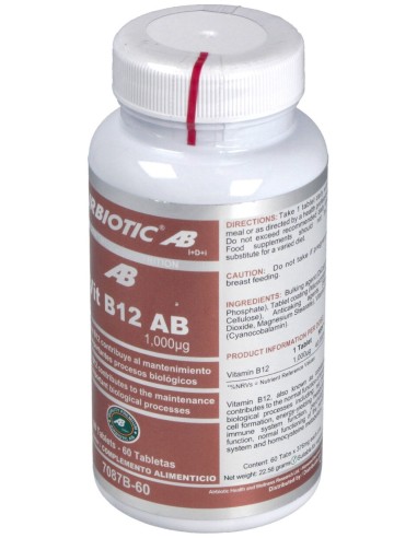 Airbiotic Vit. B12 Ab 1000 Mg 60 Tabletas
