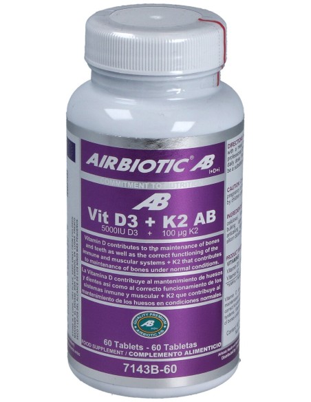 Airbiotic Vit D3 + K2 60Comp