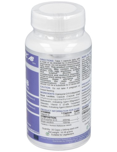 Airbiotic Q-10 Ab Complex 200 Mg 30 Cápsulas