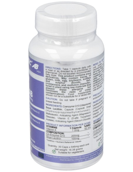 Airbiotic Q-10 Ab Complex 200 Mg 30 Cápsulas