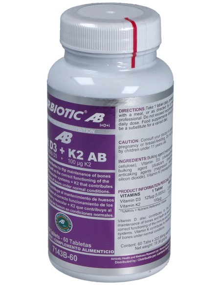 Airbiotic Vit D3 + K2 60Comp