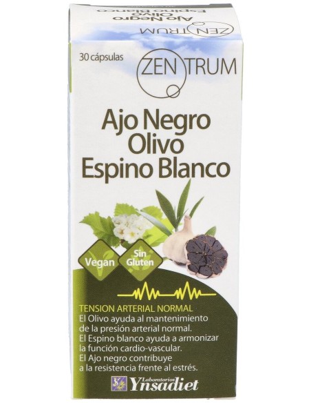 Ynsadiet Ajo Negro Olivo Espino Blanco 30Caps