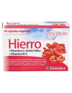 Zentrum Hierro 45 Cápsulas Vegetales