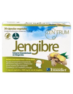 Ynsadiet Jengibre Zentrum Veg 30Caps