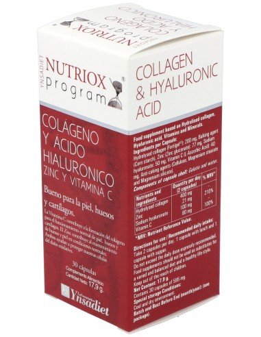 Ynsadiet Colágeno + Ácido Hialurónico Nutriox...