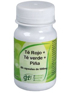 Ghf Té Verde + Té Rojo + Piña 500Mg 60Cáps