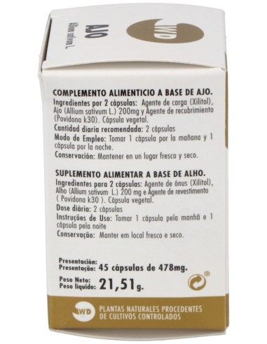 Waydiet Natural Ajo 45Caps