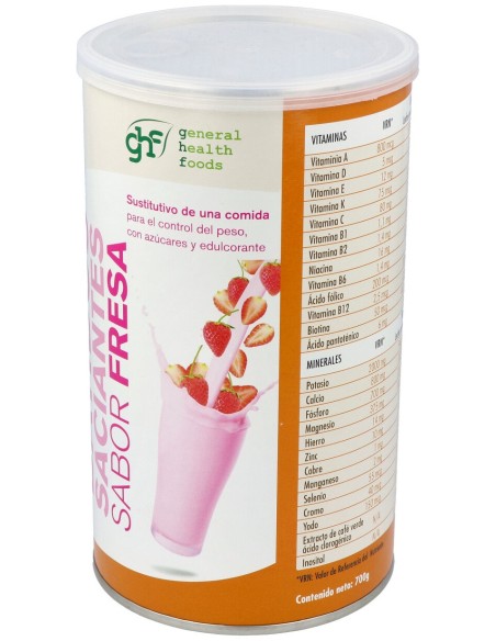 Ghf Batido Control De Peso Sabor Fresa 700G