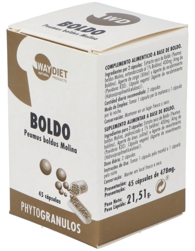 Waydiet Natural Boldo 45Caps