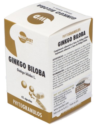 Waydiet Natural Ginko Biloba Phytogranulos 45Caps